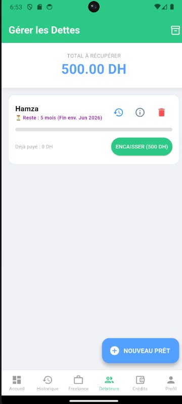 Gestion des Débiteurs Masroufi